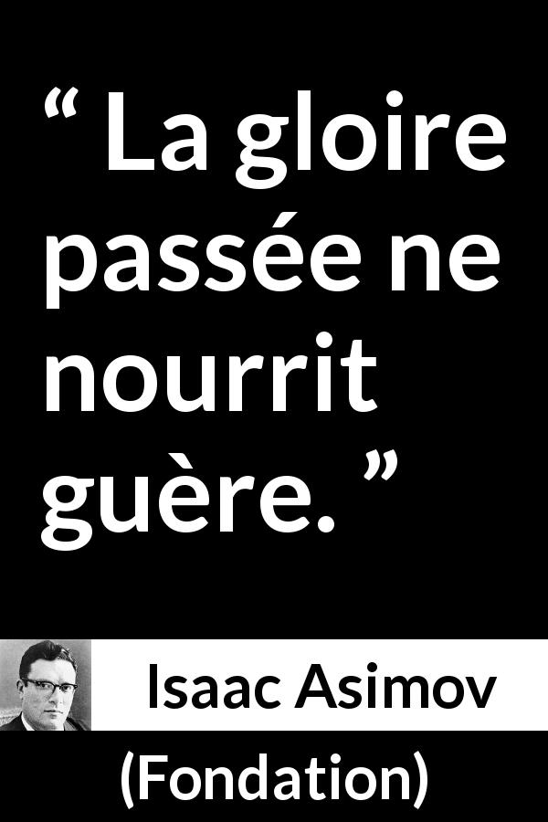 La Gloire Passee Ne Nourrit Guere Kwize