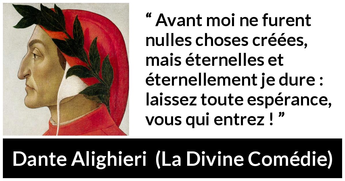 Dante Alighieri Avant moi ne furent nulles choses cr es