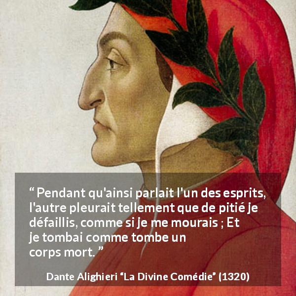 Dante Alighieri Pendant qu ainsi parlait l un des esprits