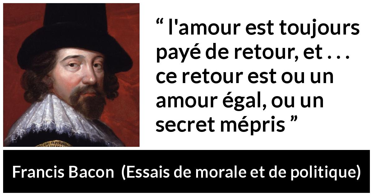 L Amour Est Toujours Paye De Retour Et Ce Retour Est Ou Un Amour Egal Ou Un Secret Mepris Kwize