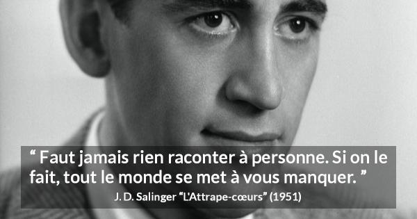 L'attrape-cœurs – J.D Salinger – Les mots de la fin